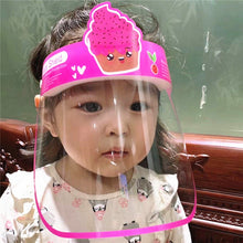 Load image into Gallery viewer, Sun Hat Anti Splash Transparent Full Face Shield Mask Clear Face Shields Mask for Kids Safety Face Mouth Cover Respirator Cap
