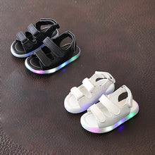 Load image into Gallery viewer, Summer Velcro Children Sandals Summer Non-Slip First Walkers Infant Kids Baby Girls Beach Sneaker Sandals Casual Shoes
